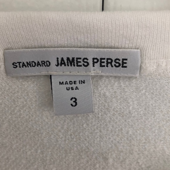 James Perse White Long Sleeve Knit Top - Picture 2 of 3